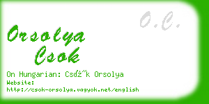 orsolya csok business card